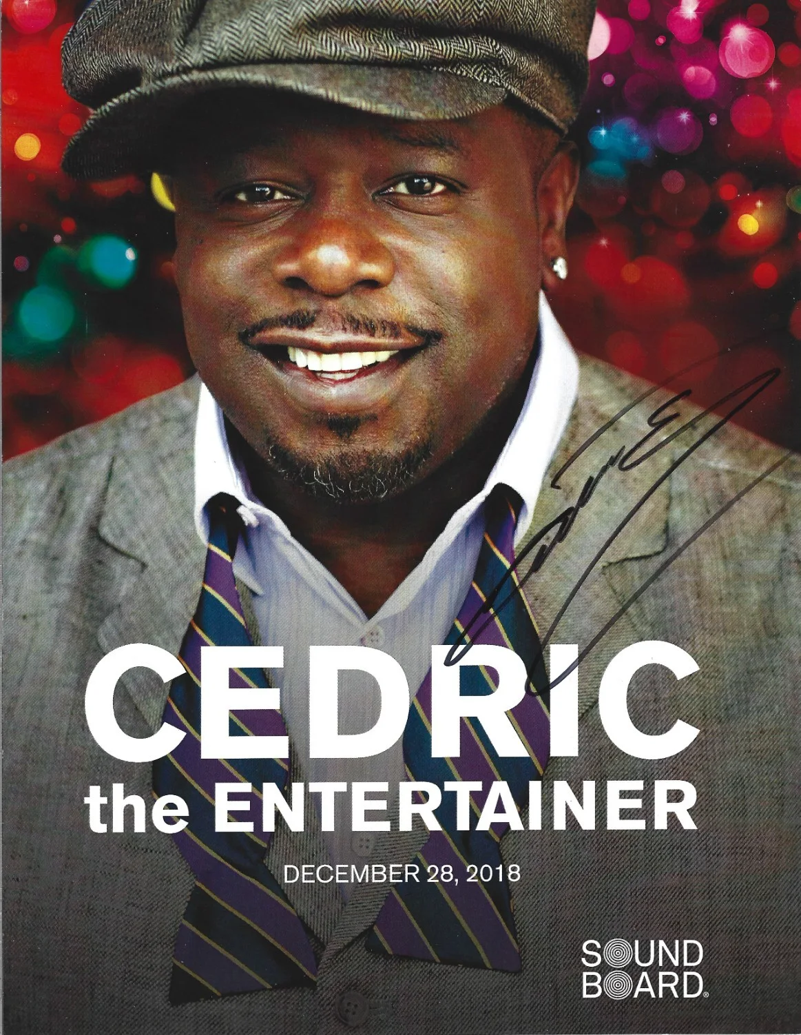 Cedric the Entertainer — Cedric the Entertainer SIGNED 8.5x11 Comedy Show Promo Photo #2 COA Autographed