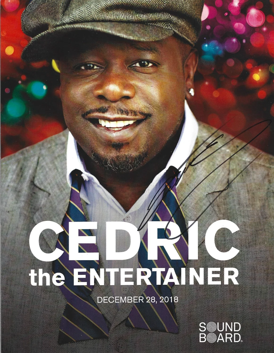 Cedric the Entertainer — Cedric the Entertainer SIGNED 8.5x11 Comedy Show Promo Photo #1 COA Autographed