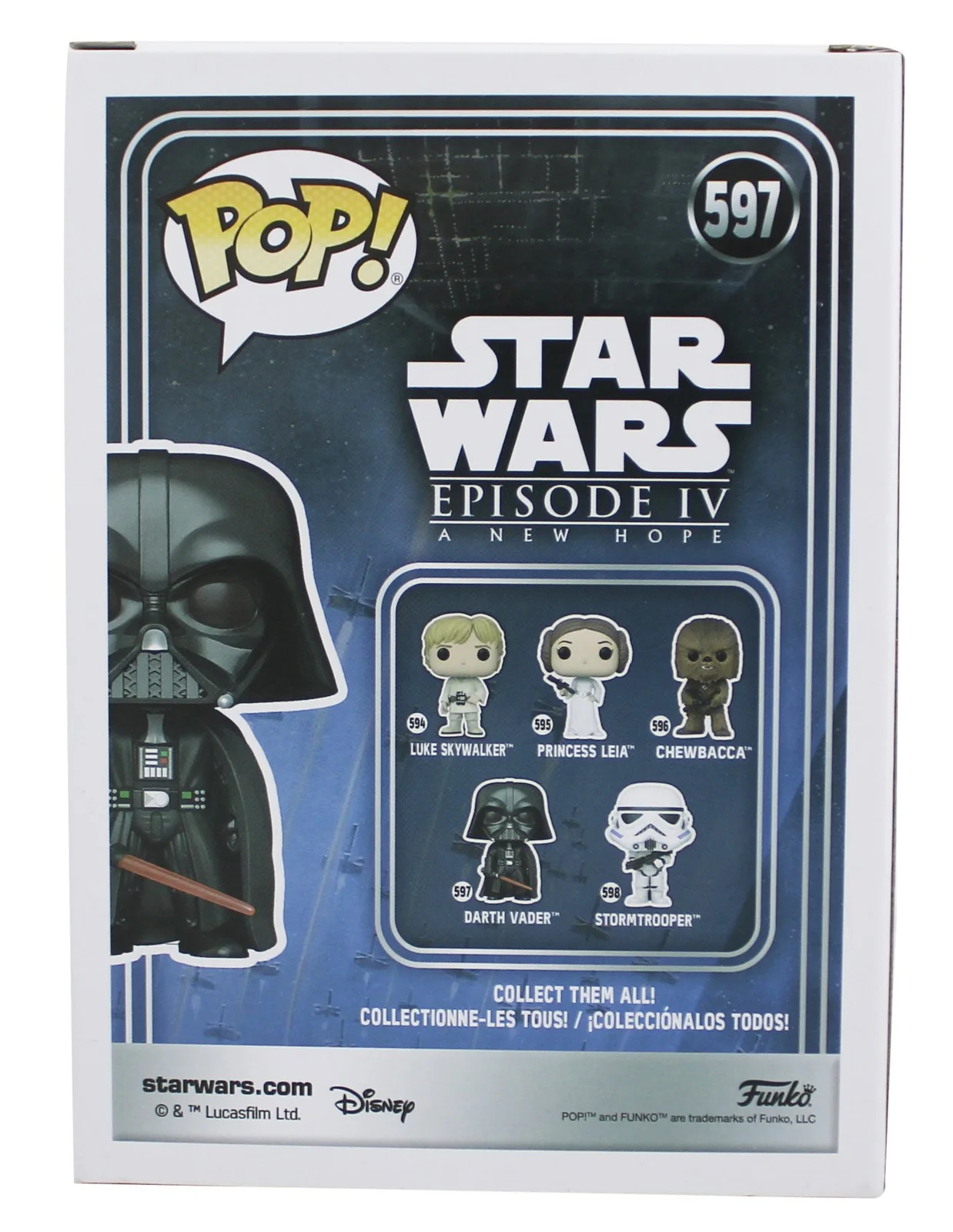 Hayden Christensen — Hayden Christensen Star Wars Signed Vader #579 Funko Pop Figure PSA/DNA #AP82871, image 4