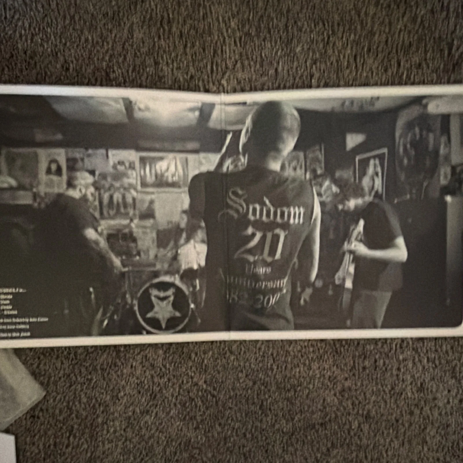 Sodom 20 Years Anniversary Autographed Original Vinyl Record Band Insert, image 3