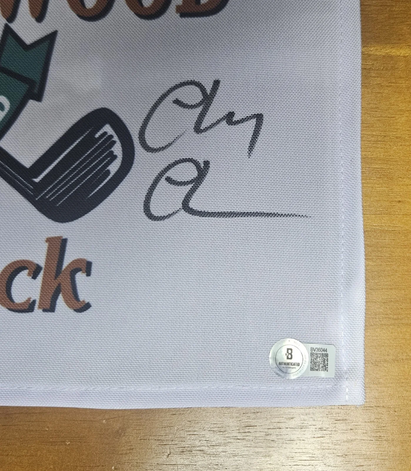 Chevy Chase — Chevy Chase Signed Caddyshack Bushwood Golf Flag MOVIE POSTER & photo all w/ COA, изображение 3