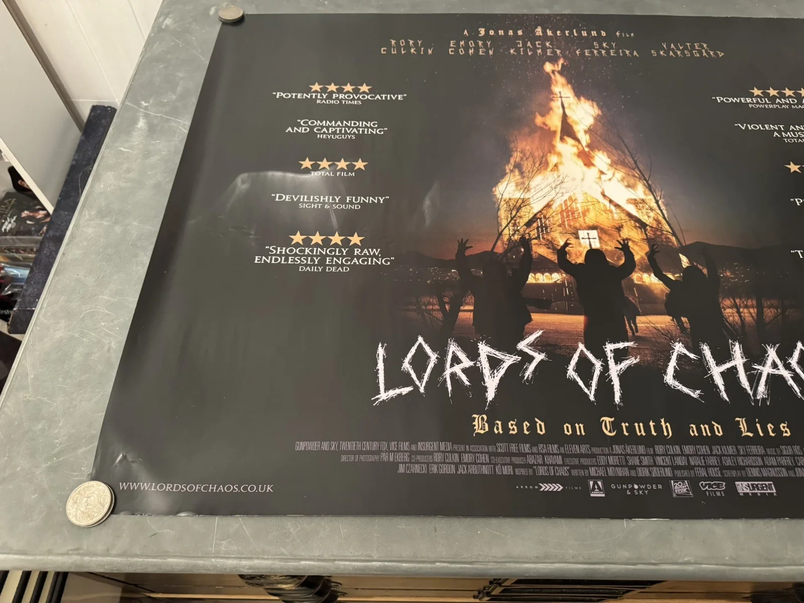 Lords of Chaos truth and lies Original 2018 Quad Poster very rare, изображение 3