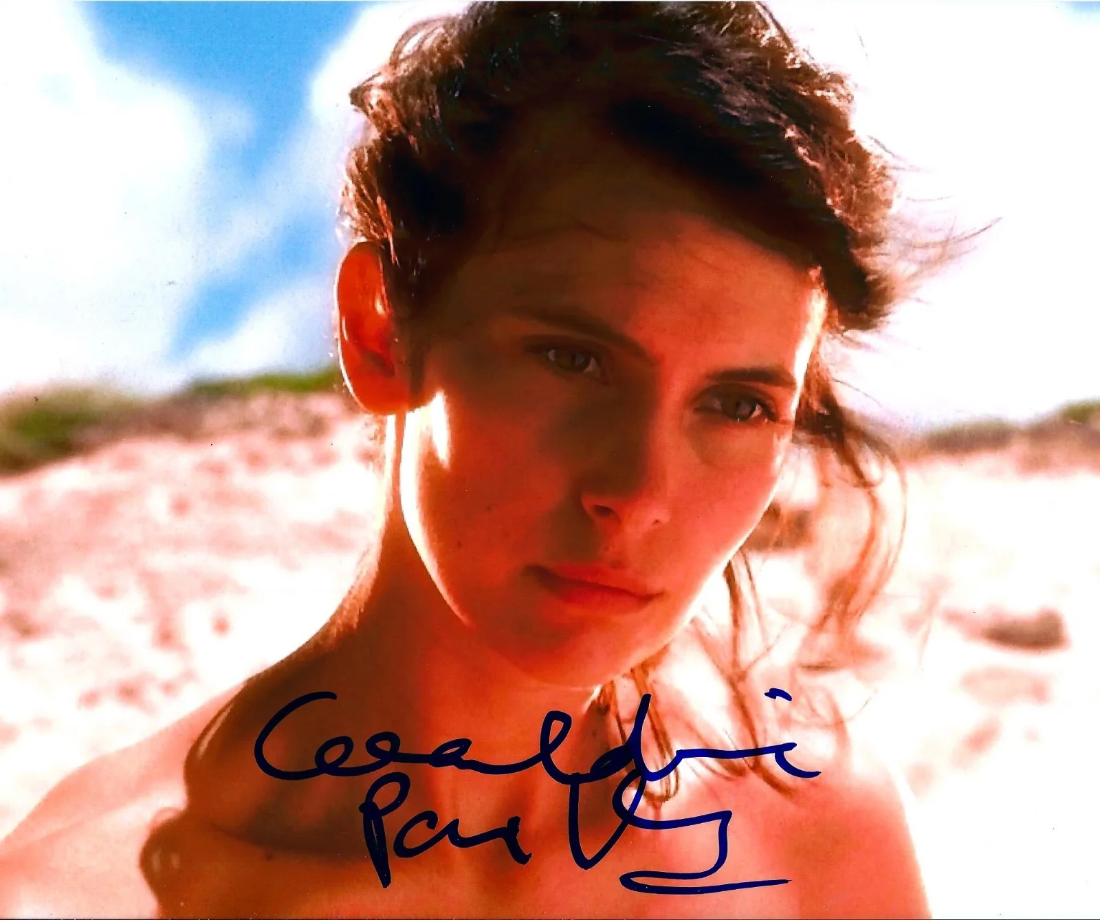 Geraldine Pailhas — Geraldine Pailhas signed 8x10 photo In Person Proof. Don Juan, Jeune & Jolie