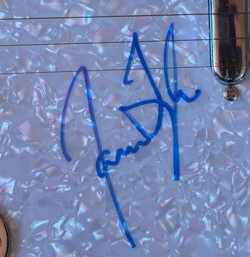 James Taylor — JAMES TAYLOR SIGNED TELECASTER GUITAR FIRE AND RAIN SWEET BABY JAMES PSA COA B, изображение 3