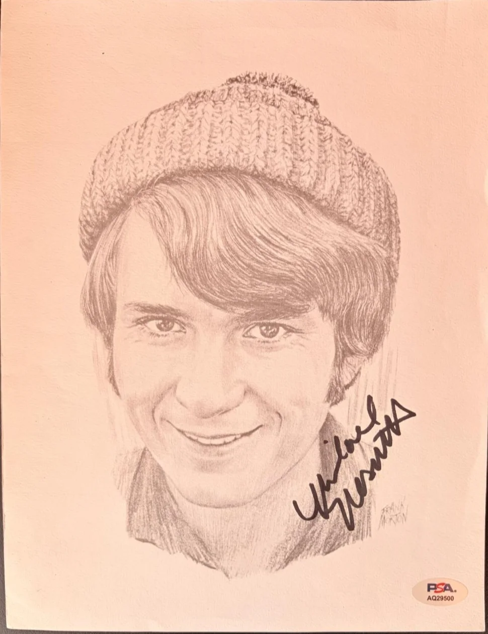 Michael Nesmith — MICHAEL NESMITH THE MONKEES SIGNED AUTOGRAPHED 8X10 PHOTO RARE PSA COA D