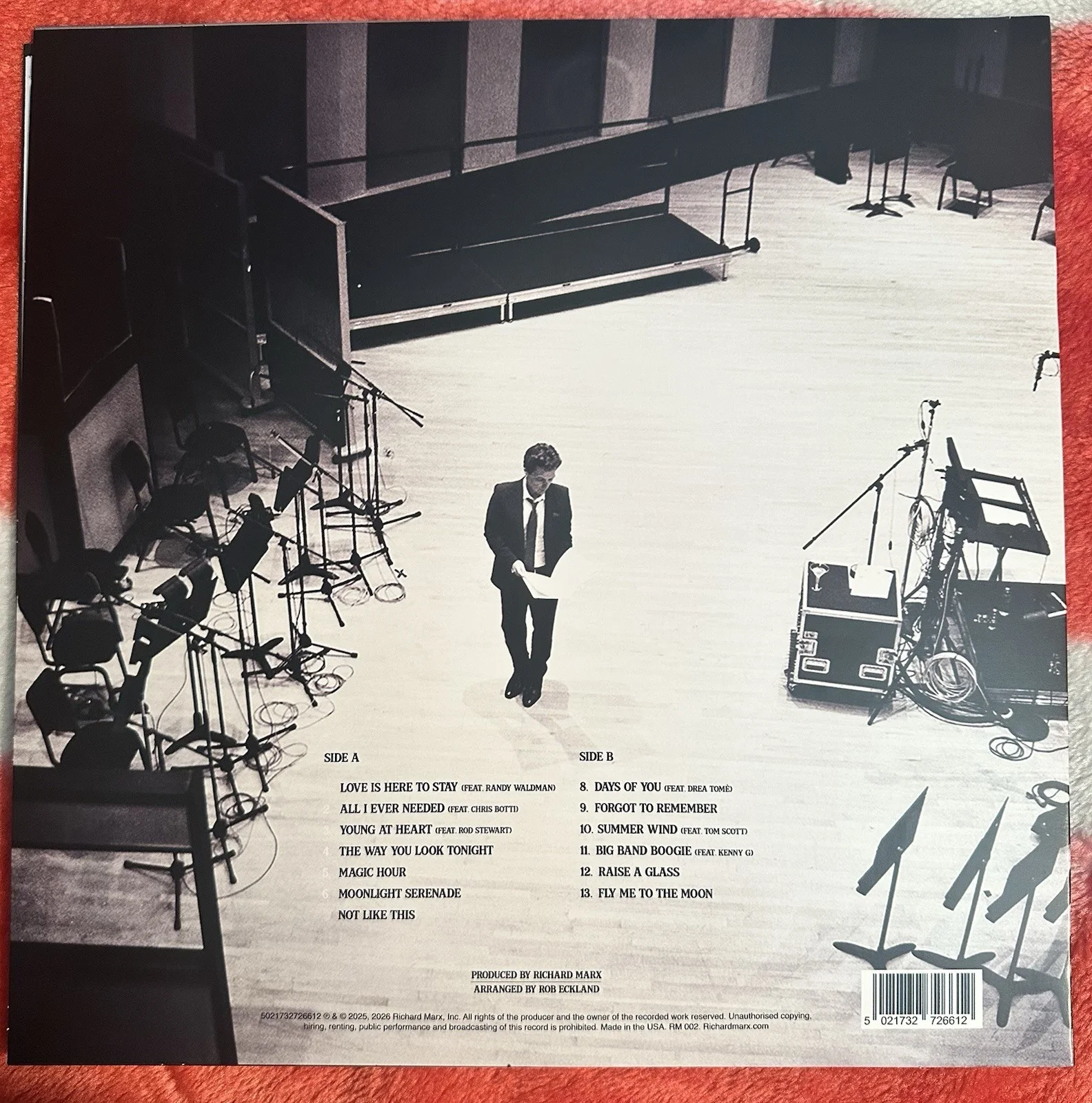 Richard Marx Signed Vinyl "After Hours” With Picture Proof, image 2