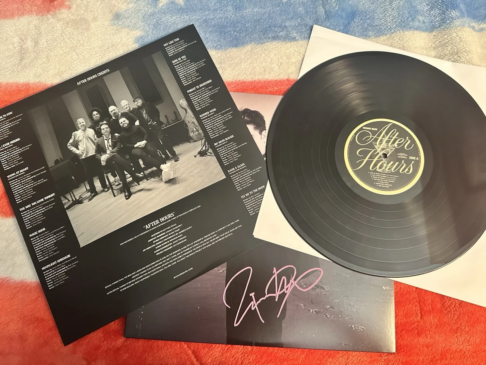 Richard Marx Signed Vinyl "After Hours” With Picture Proof, image 3