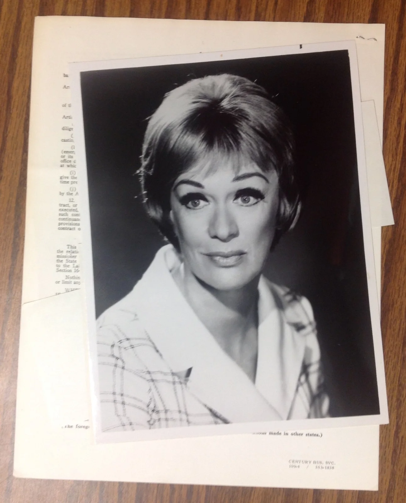 EVE ARDEN signed contract with 2 additional autographs and original photo, image 3