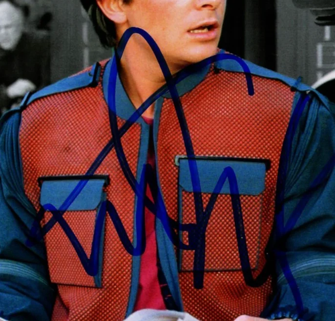 Michael J. Fox — MICHAEL J. FOX Signed 8x10 Official Pix Photo Back to the Future 2 BAS #BT20329, изображение 2