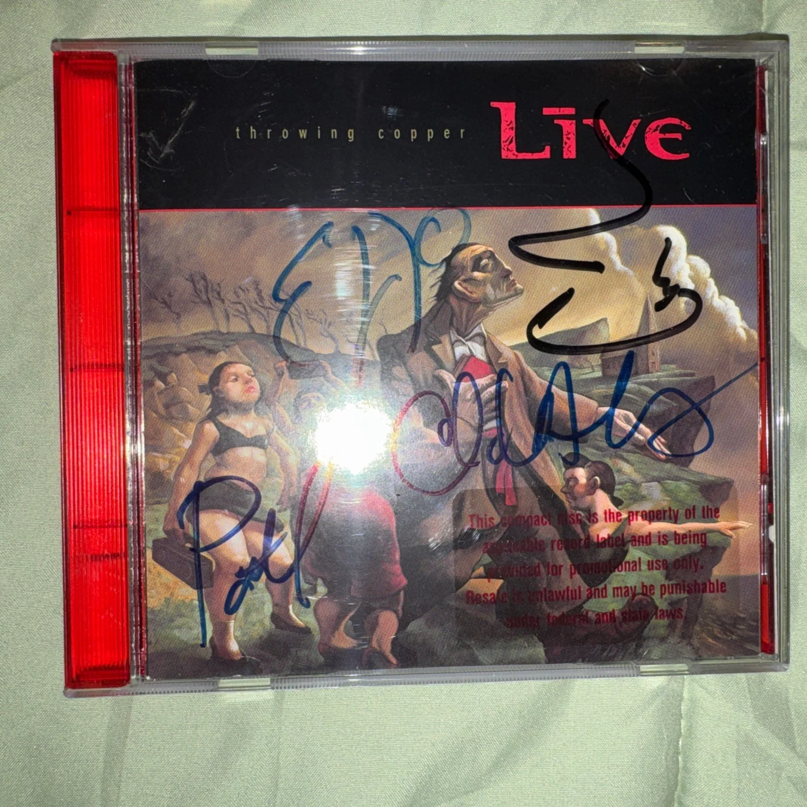Live Throwing Copper Signed Autograph CD Full Band, image 5