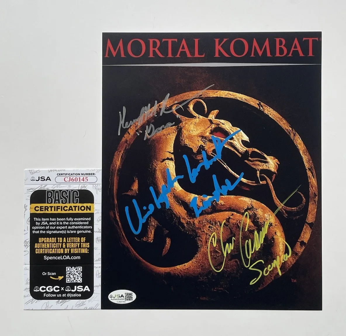 Christopher Lambert — Christopher Lambert Casamassa Richardson Signed JSA 8x10 Photo Mortal Kombat