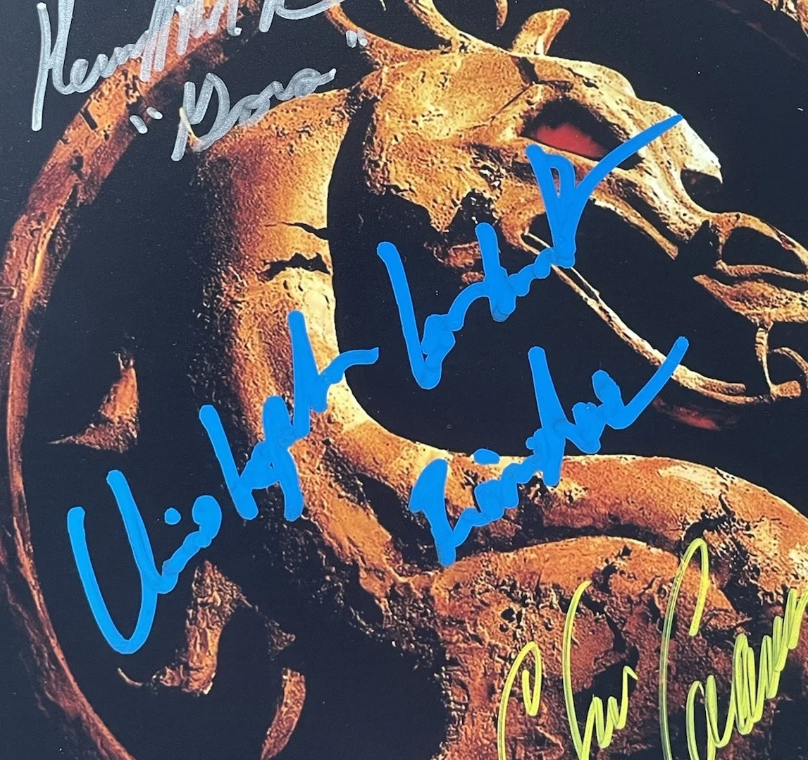 Christopher Lambert — Christopher Lambert Casamassa Richardson Signed JSA 8x10 Photo Mortal Kombat, изображение 2