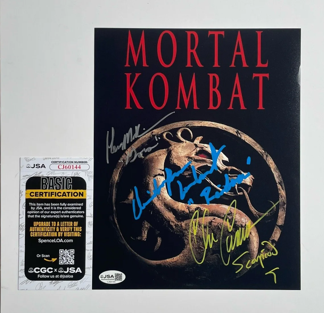 Christopher Lambert — Christopher Lambert Casamassa Richardson Signed JSA 8x10 Photo Mortal Kombat