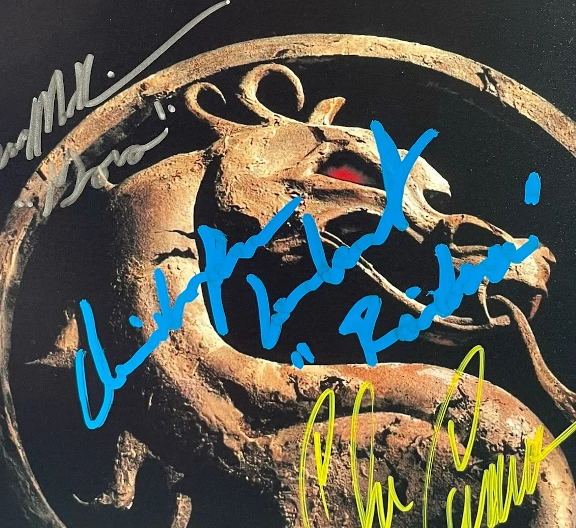 Christopher Lambert — Christopher Lambert Casamassa Richardson Signed JSA 8x10 Photo Mortal Kombat, изображение 2