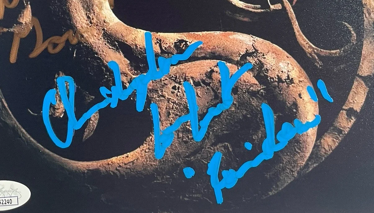 Christopher Lambert — Christopher Lambert Casamassa Richardson Signed JSA 8x10 Photo Mortal Kombat, изображение 2