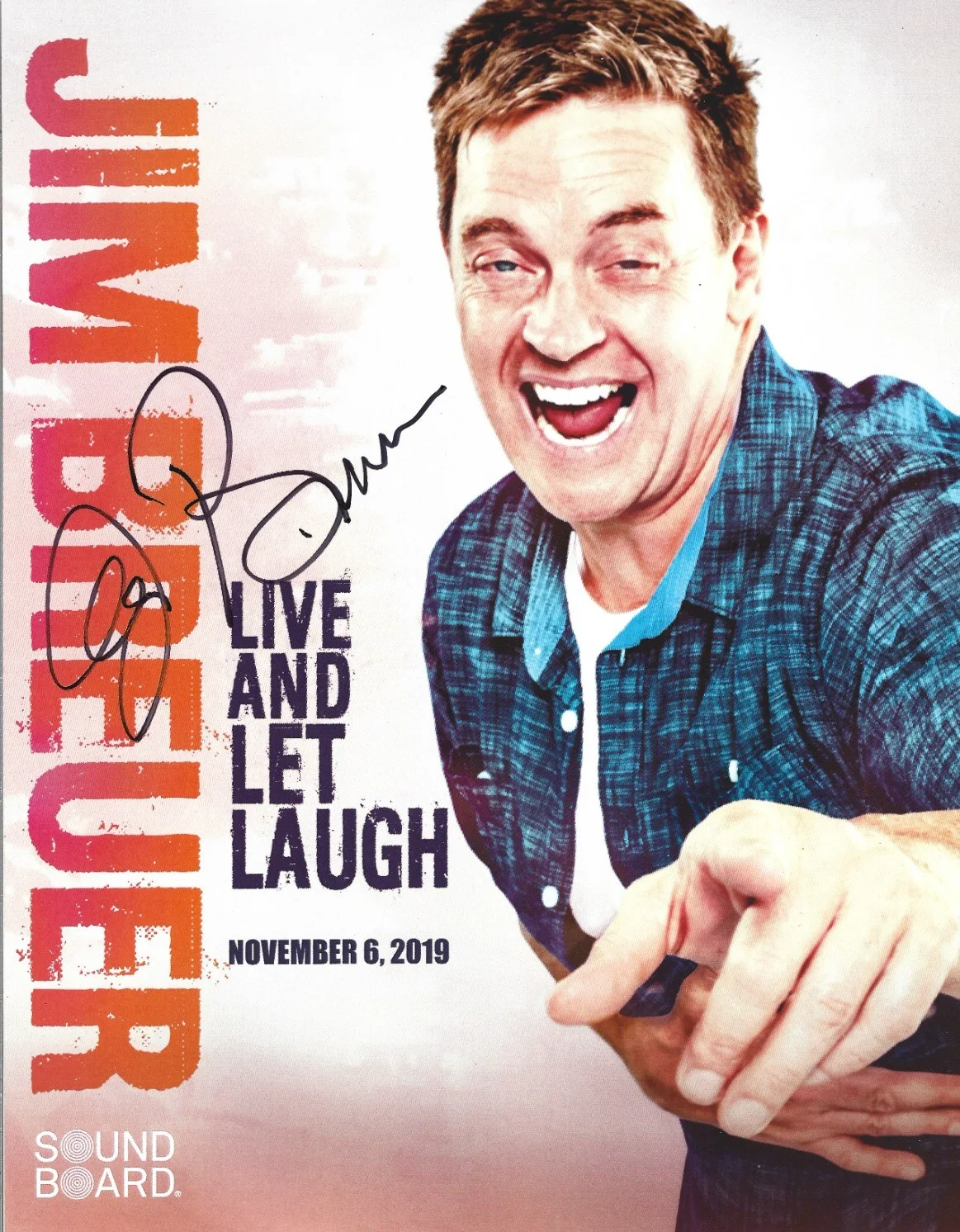 Jim Breuer — Jim Breuer SIGNED 8.5x11 Comedy Show Promo Photo COA Autographed Half Baked