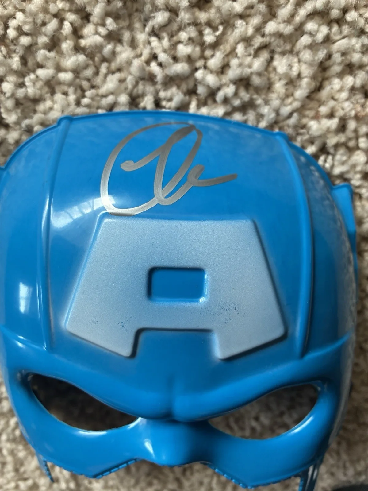 Chris Evans Captain America Autographed Mask With COA, image 2