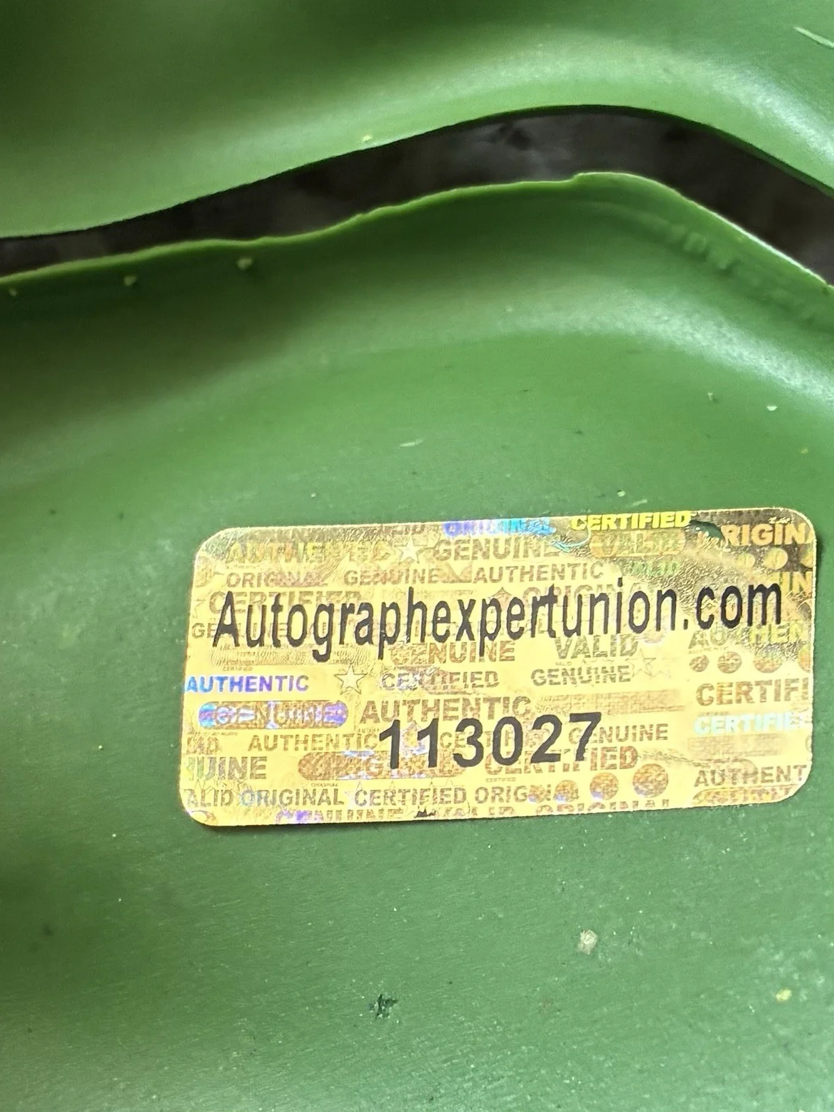 Mark Ruffalo Autographed Hulk mask With COA, image 2