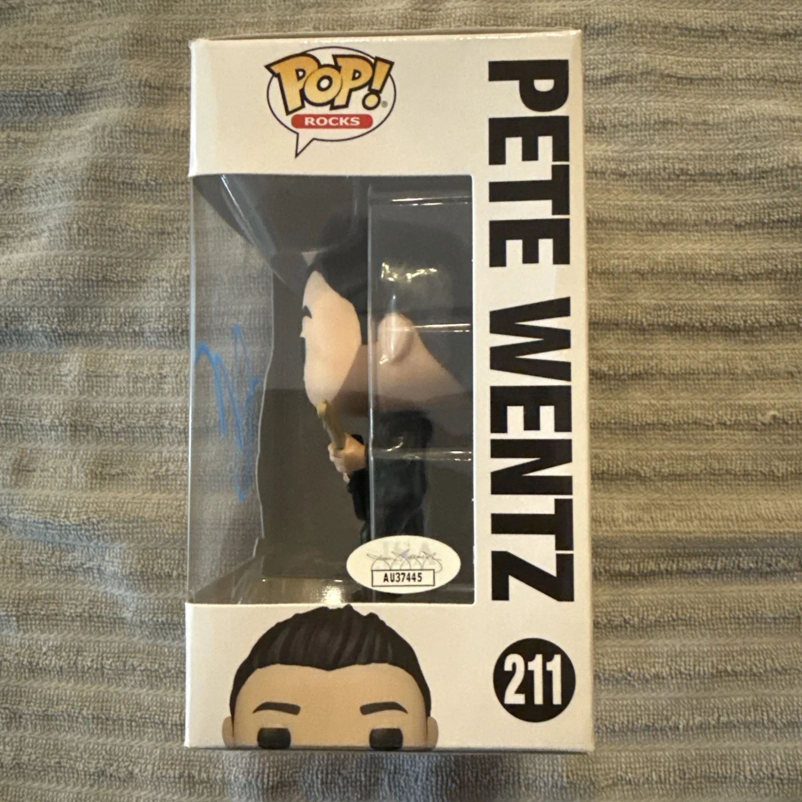 Pete Wentz Fall Out Boy #211 Signed Autographed Funko Pop JSA, image 2