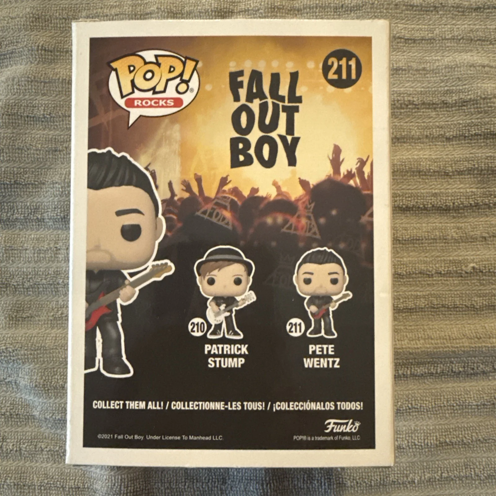 Pete Wentz Fall Out Boy #211 Signed Autographed Funko Pop JSA, image 4