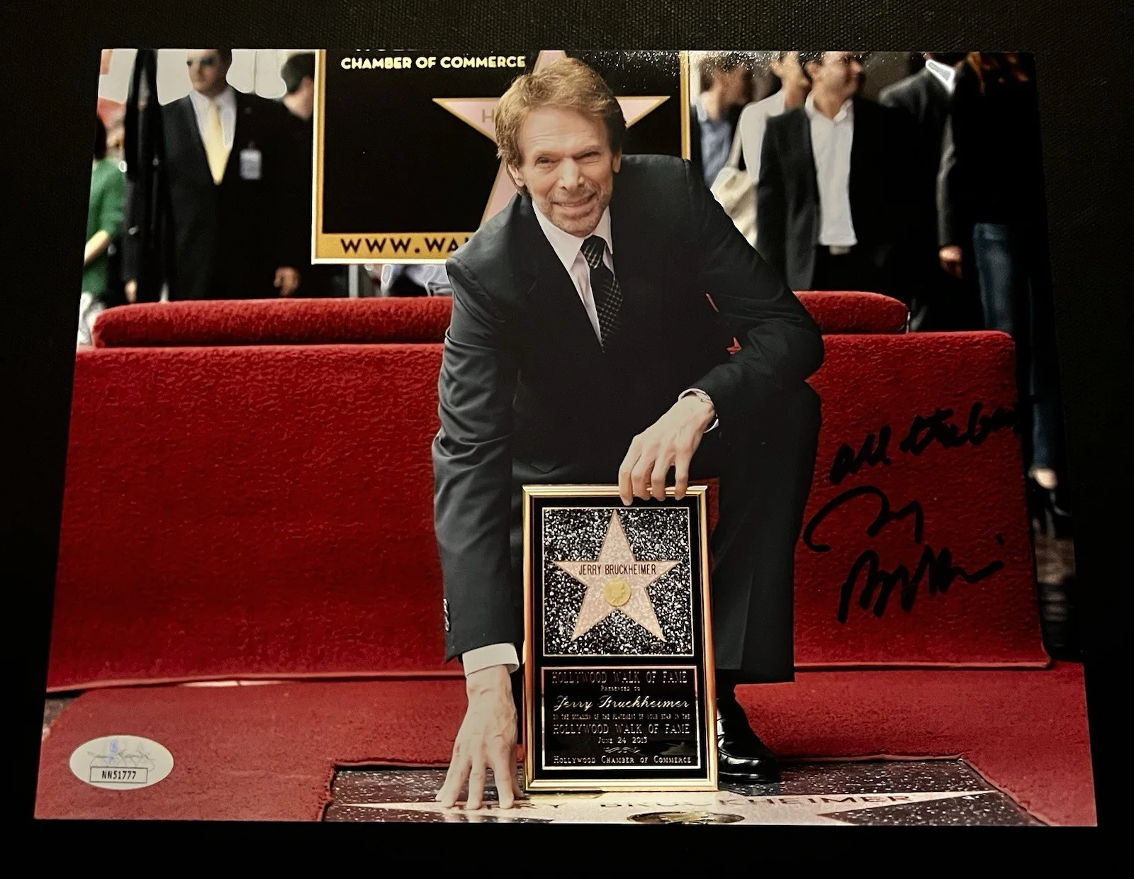 Jerry Bruckheimer — Jerry Bruckheimer Signed 8x10 Producer Legend Hollywood Icon