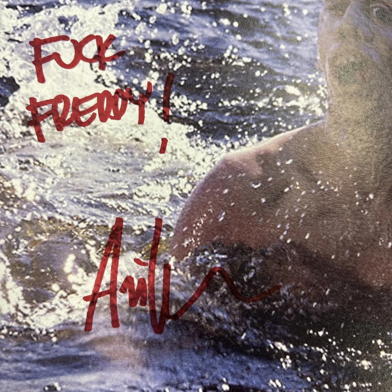 Ari Lehman — Ari Lehman Signed Friday The 13th Crystal Lake Photo 8x10 Fck Freddy! Version D, изображение 2