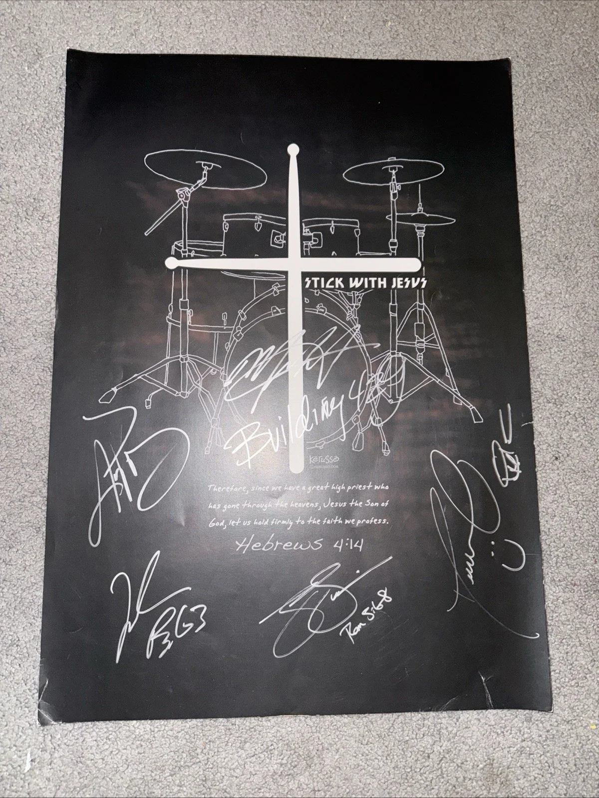 CCM Drummer Poster AUTOGRAPH SIGNED Newsboys for King & Country +3, изображение 3
