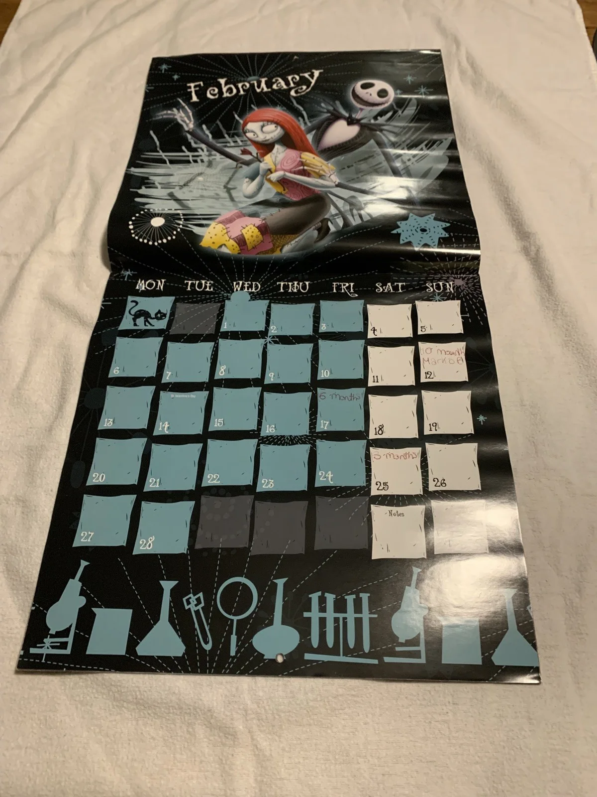 Disney Tim Burton`s The Nightmare Before Christmas 2017 12" Calendar Danilo, изображение 5
