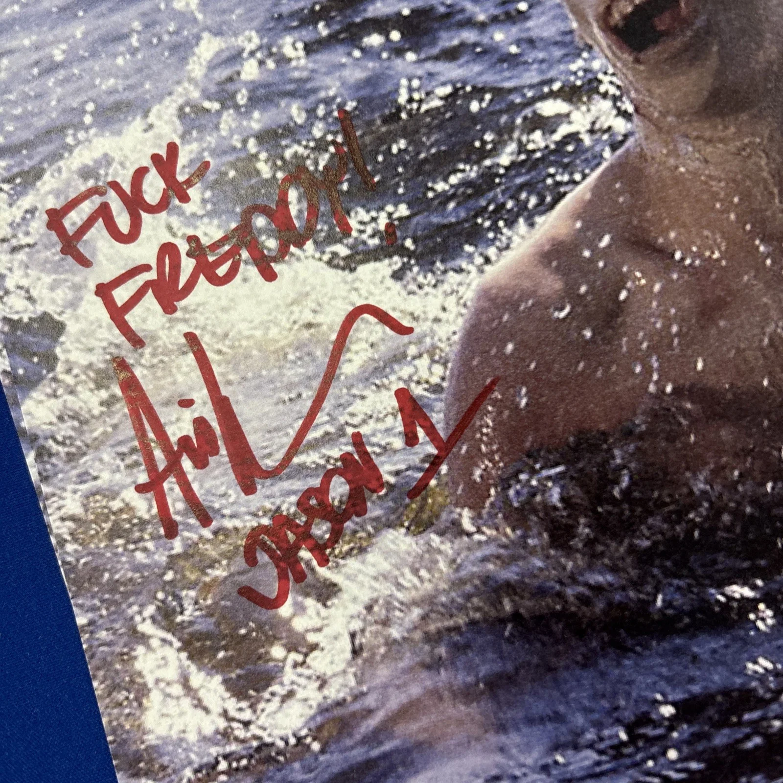 Ari Lehman — Ari Lehman Signed Friday The 13th Crystal Lake Photo “ Fck Freddy” version C, image 2