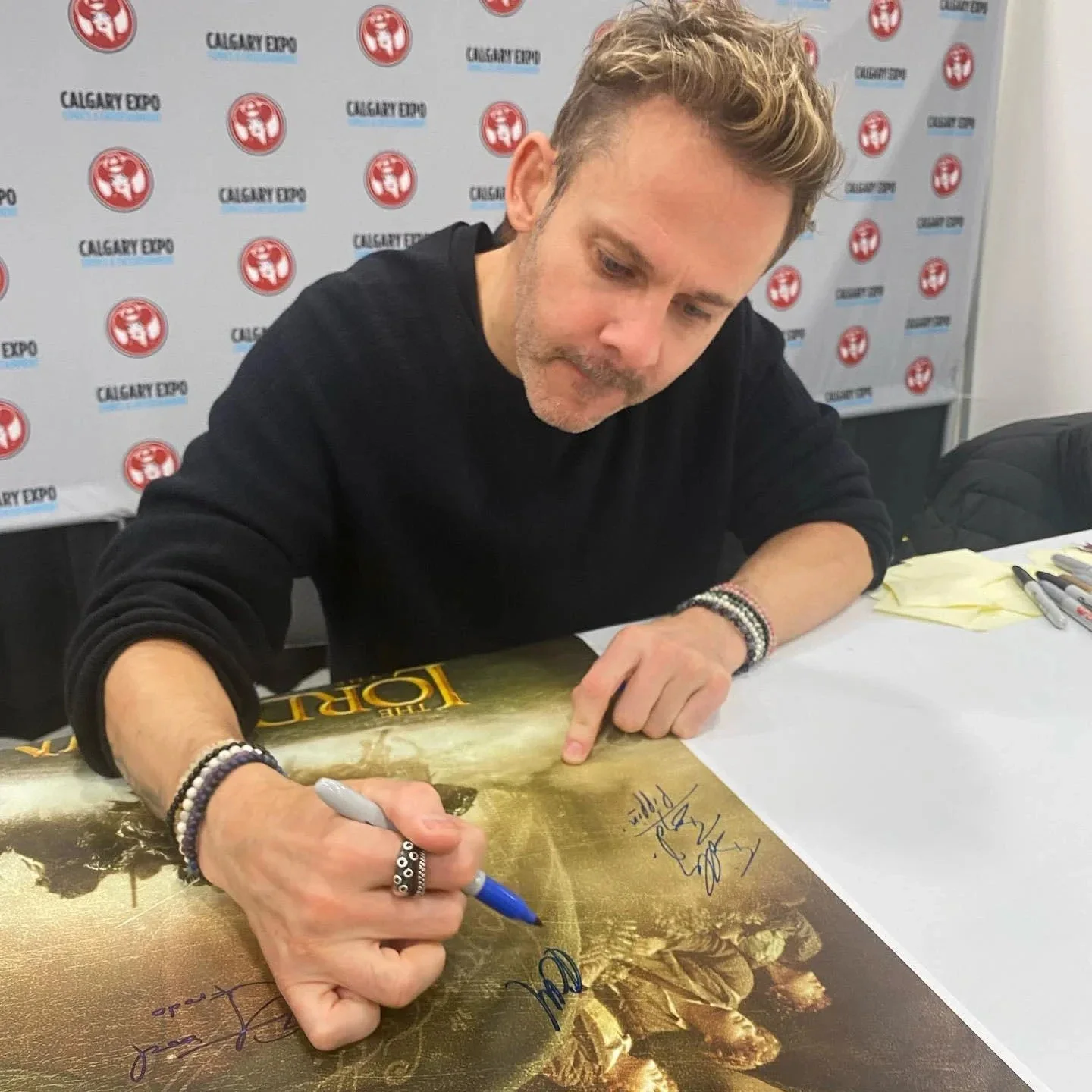 "Lord of the Rings - The Fellowship of the Rings" 13X19 Poster - 5 Autographs, изображение 5