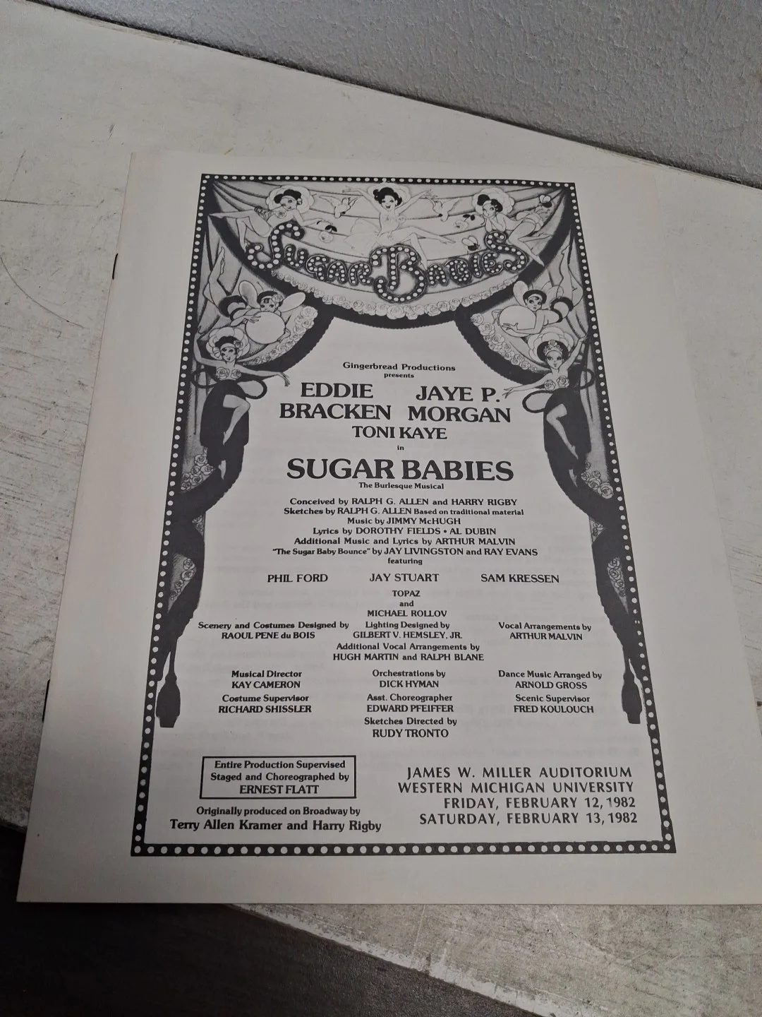 Ann Miller, Mickey Rooney — SUGAR BABIES THE BURLESQUE MUSICAL PROGRAM Cast Ann Miller Mickey Rooney 1979, image 5