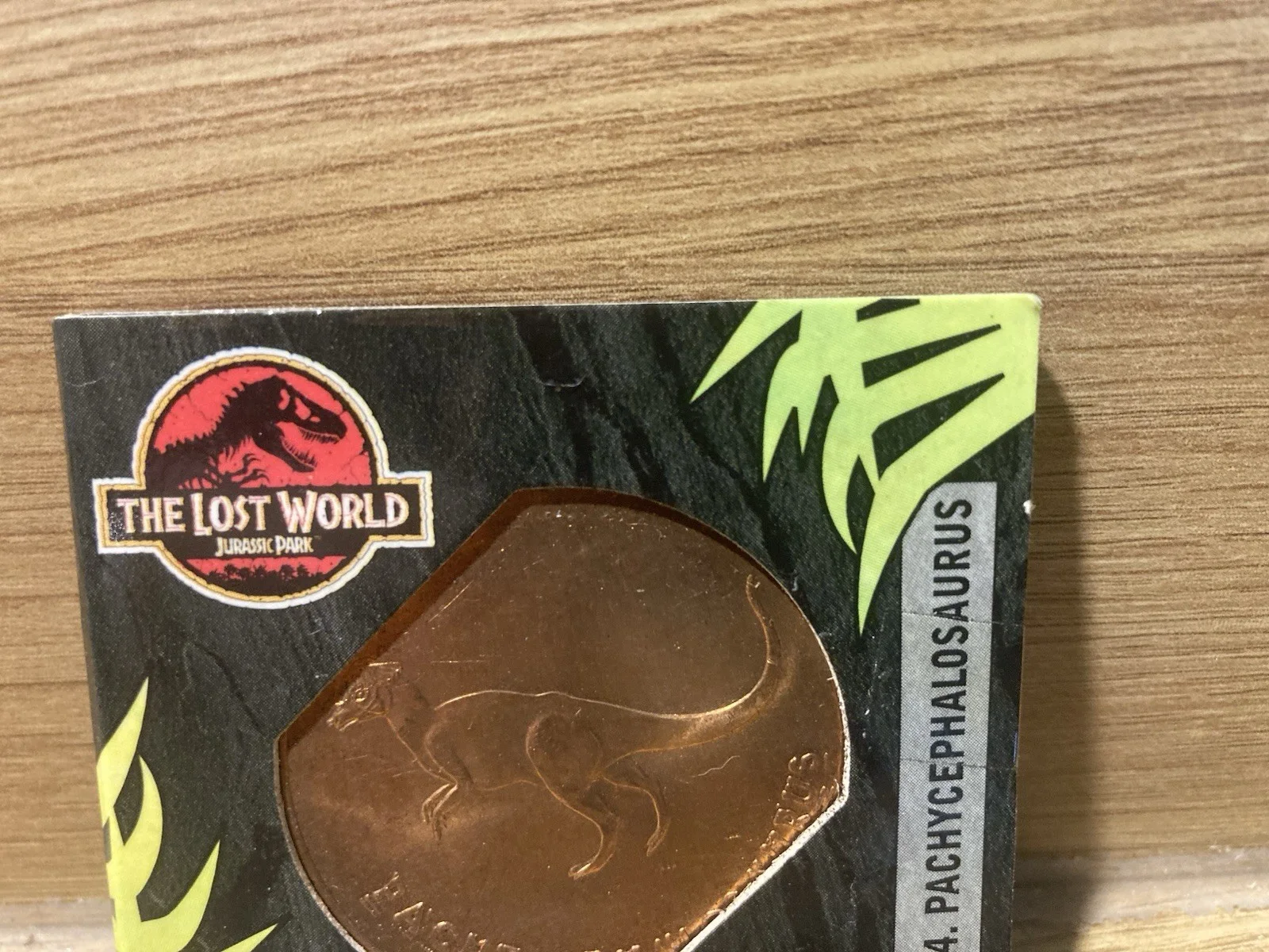 Tetley The Lost World Jurassic Park Coin Numbers 4 Only In Cardboard Cases, изображение 3