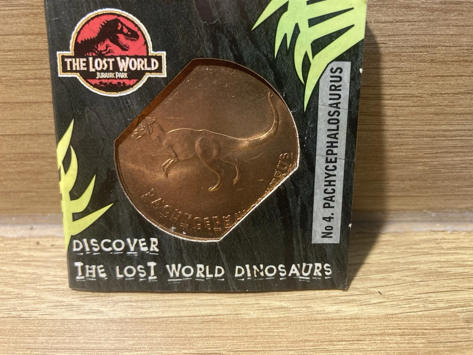 Tetley The Lost World Jurassic Park Coin Numbers 4 Only In Cardboard Cases, изображение 4