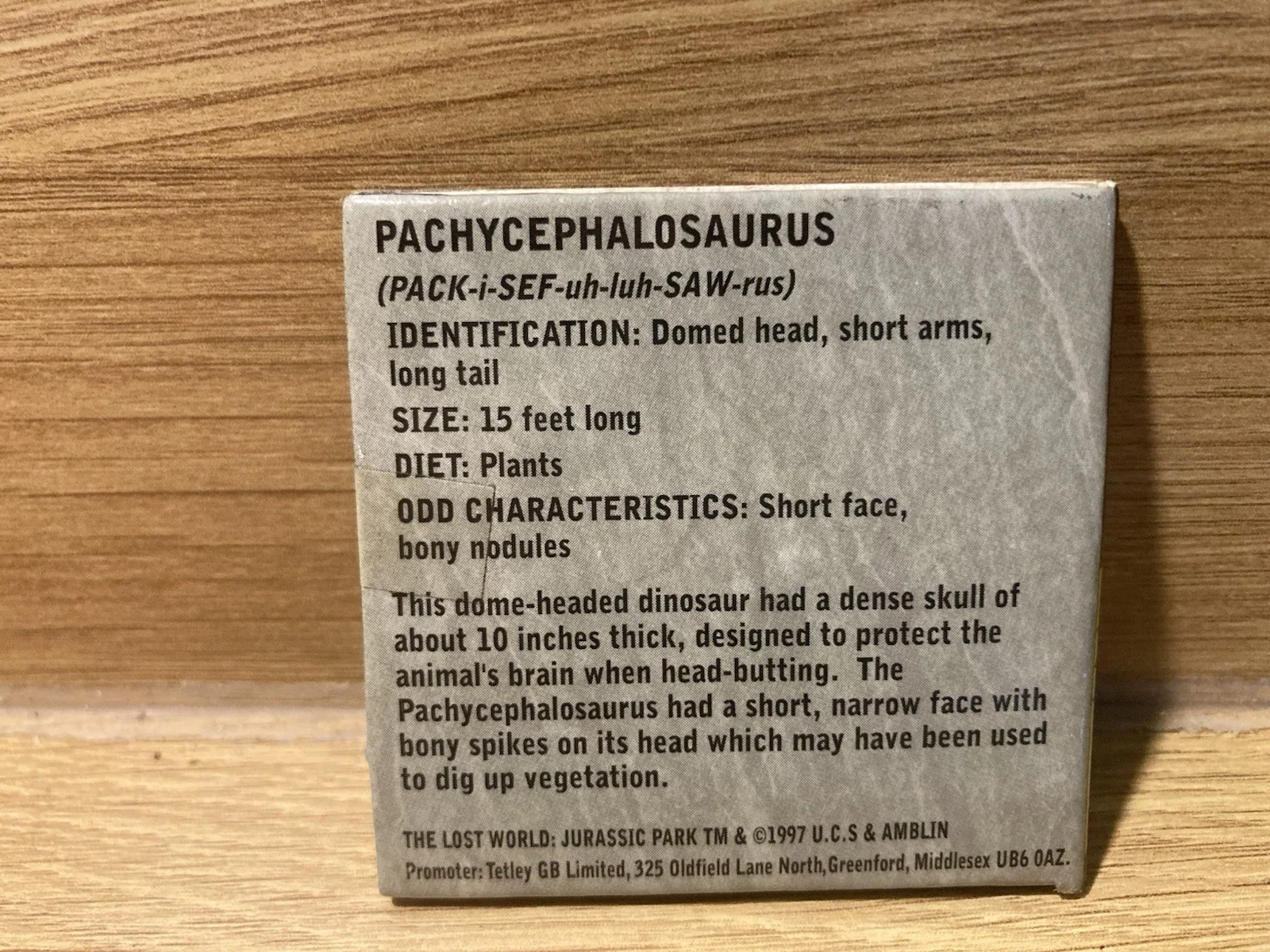 Tetley The Lost World Jurassic Park Coin Numbers 4 Only In Cardboard Cases, изображение 5