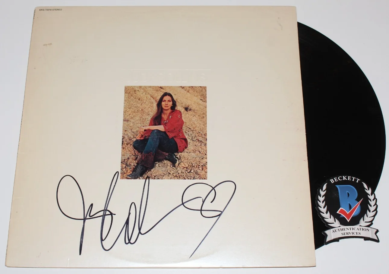 JUDY COLLINS SIGNED WHALES & NIGHTINGALES VINYL RECORD ALBUM LP BECKETT BAS COA, изображение 2
