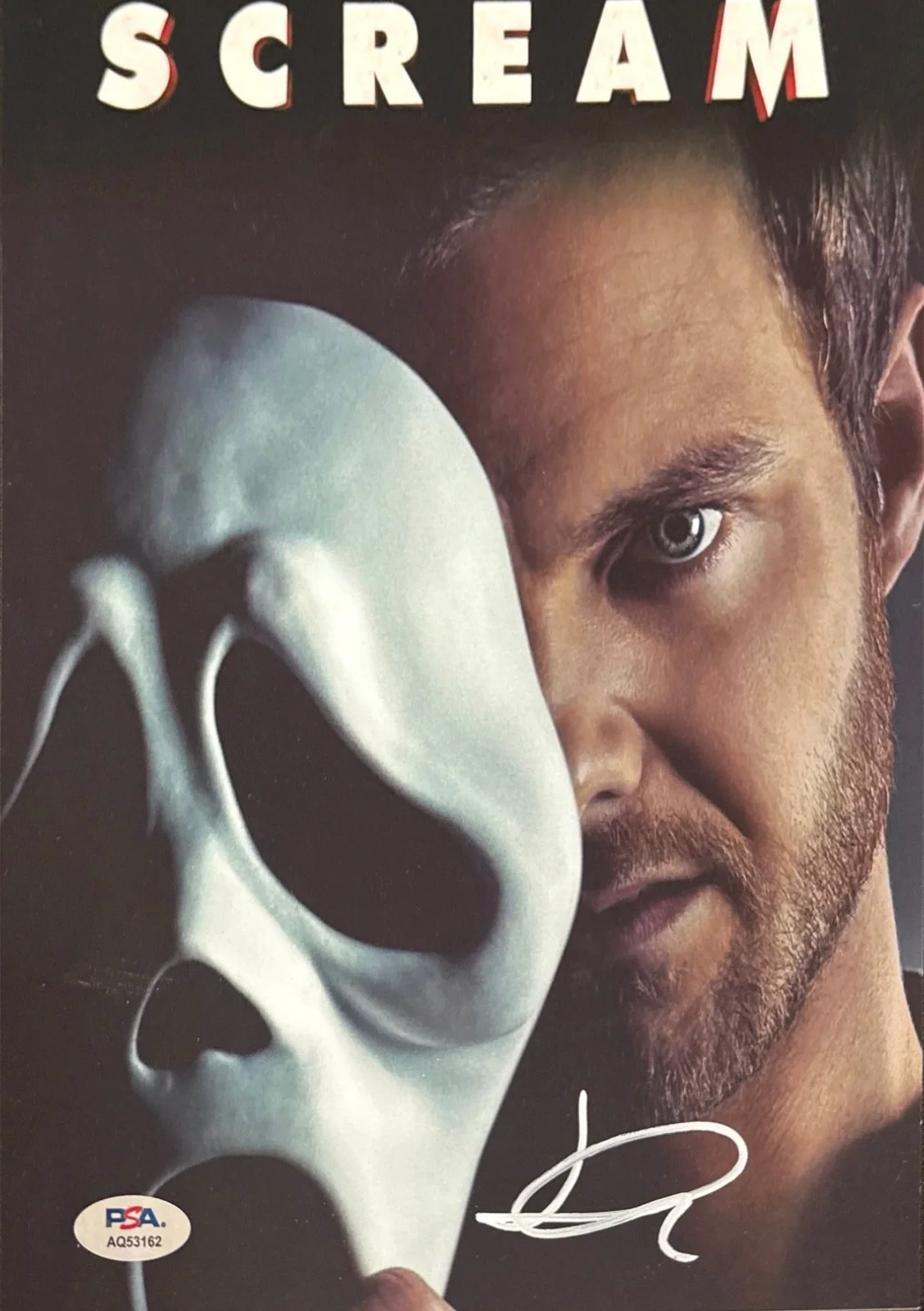 Jack Quaid — Jack Quaid Signed 8x10 Scream 5 Ghostface Photo PSA AQ53162