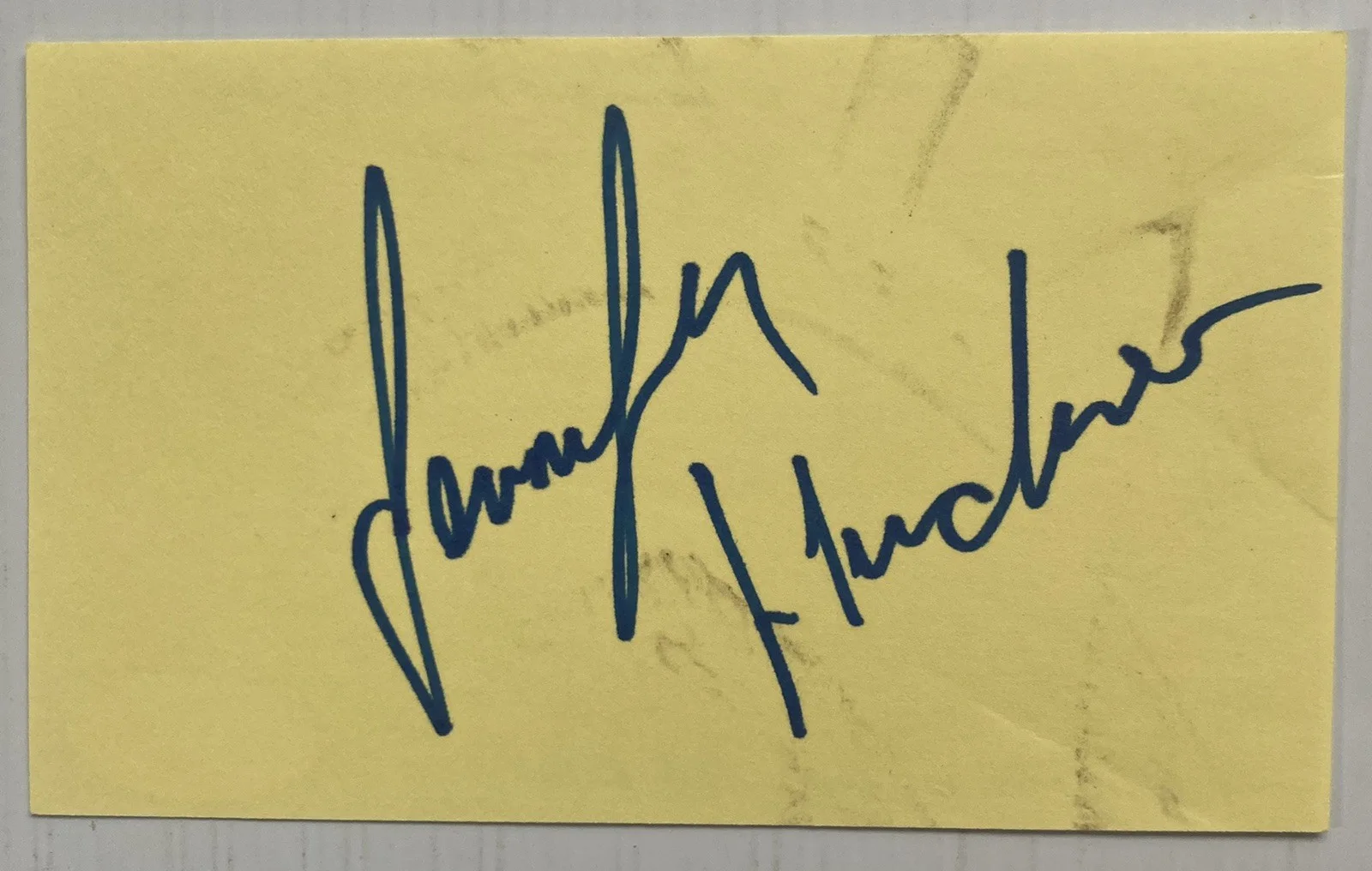Jennifer Hudson — EGOT Winner Jennifer Hudson Signed Autograph 3x5 Index Card - JSA Cert - FREE SH, изображение 2