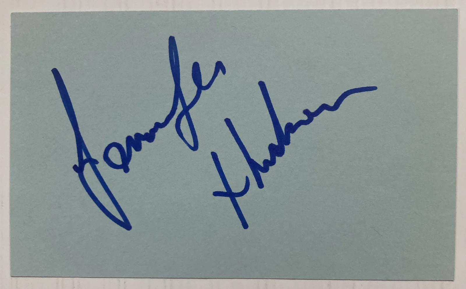 Jennifer Hudson — EGOT Winner Jennifer Hudson Signed Autograph 3x5 Index Card - JSA Cert - FREE SH, изображение 2
