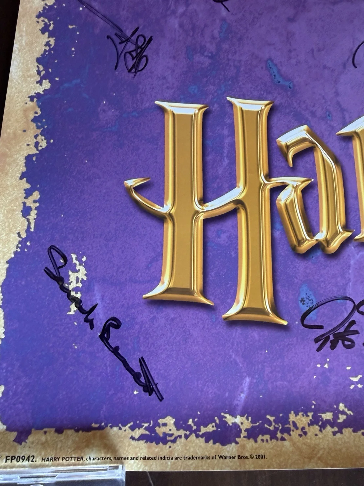 Harry Potter — Harry Potter Cast Autographed 25 1/8 x 35 3/8 Poster (10 Signatures) - BAS LOA, image 4