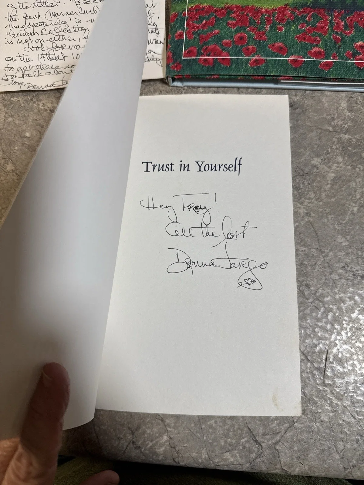 Donna Fargo Autograph Lot Signed Books CDs + Handwritten Letter Provenance, изображение 3