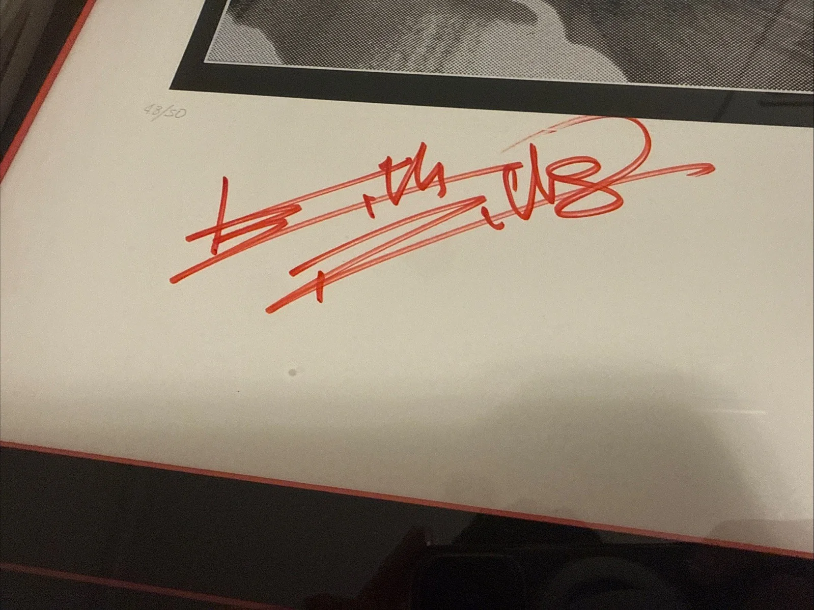 Rolling Stones Signed And Framed Tattoo You Litho Keith Charlie Mick PSA LOA, image 4