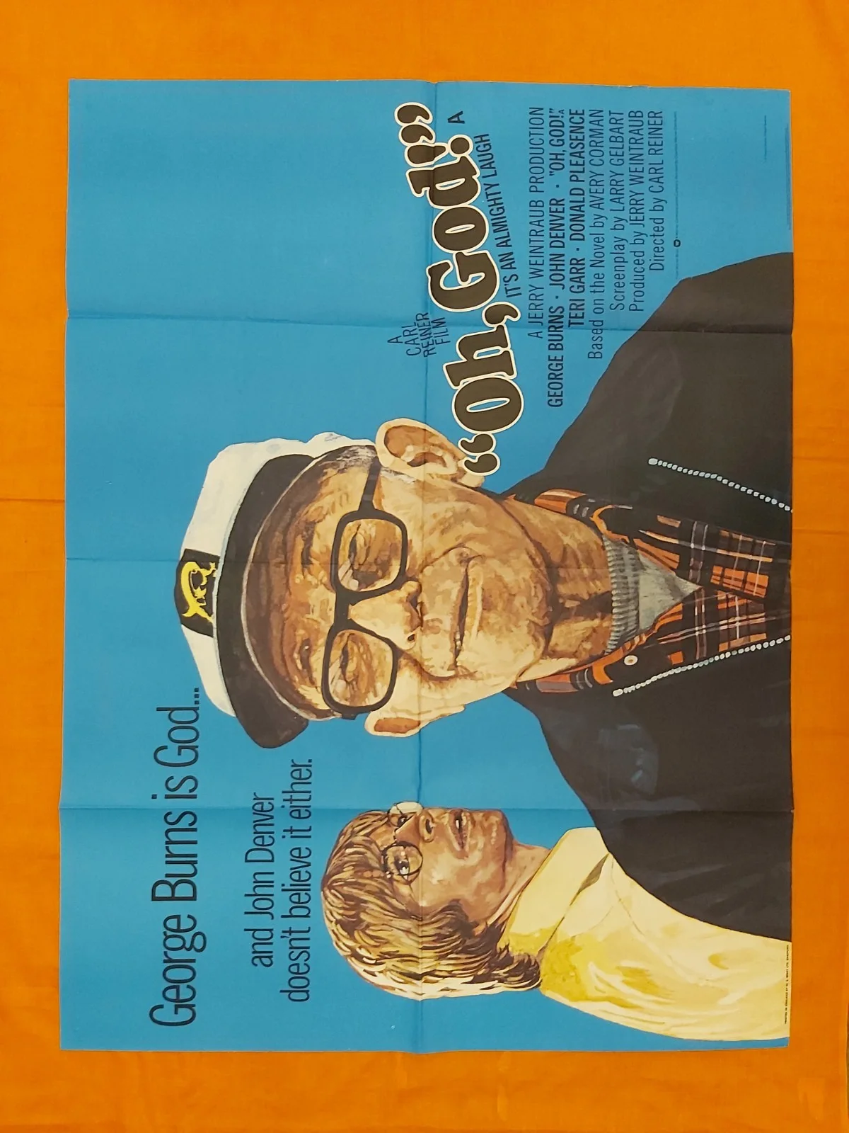 OH GOD UK QUAD ORIGINAL POSTER 30 X 40 '', image 2