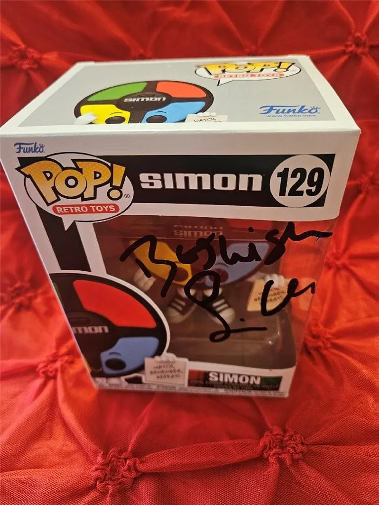 SIMON COWELL — SIMON COWELL HAND SIGNED AUTOGRAPHED FUNKO POP! 129 SIMON GAME AMERICAN IDOL COA