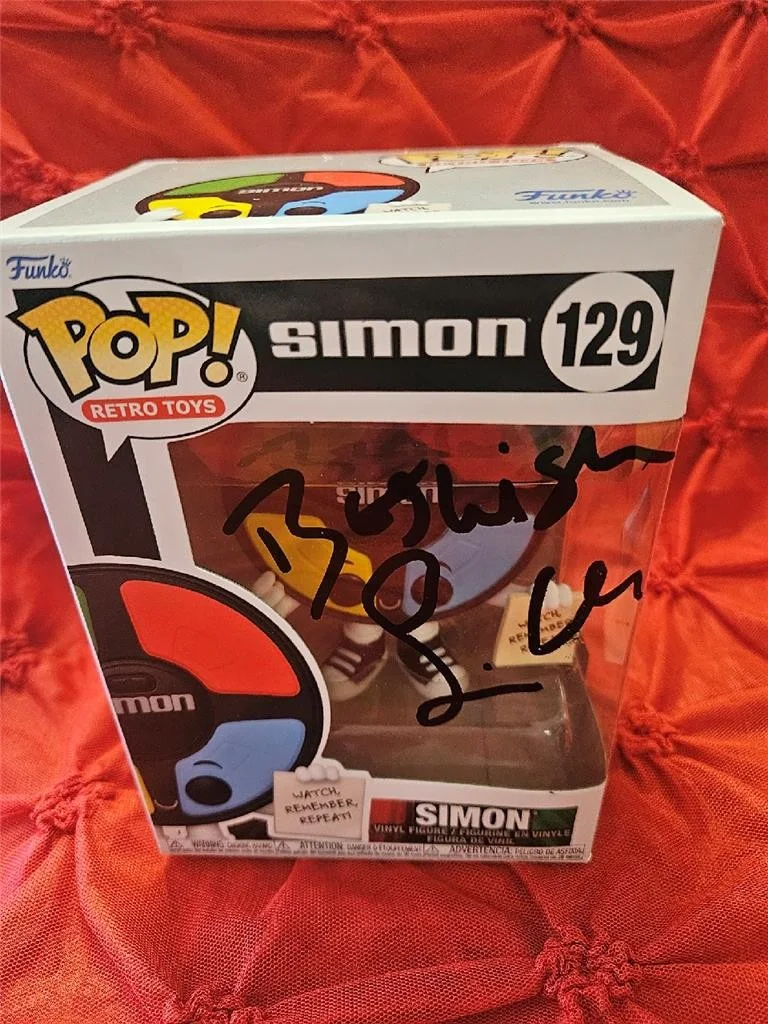 SIMON COWELL — SIMON COWELL HAND SIGNED AUTOGRAPHED FUNKO POP! 129 SIMON GAME AMERICAN IDOL COA, изображение 2
