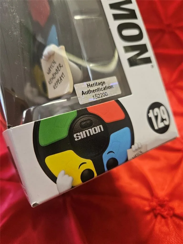 SIMON COWELL — SIMON COWELL HAND SIGNED AUTOGRAPHED FUNKO POP! 129 SIMON GAME AMERICAN IDOL COA, изображение 3