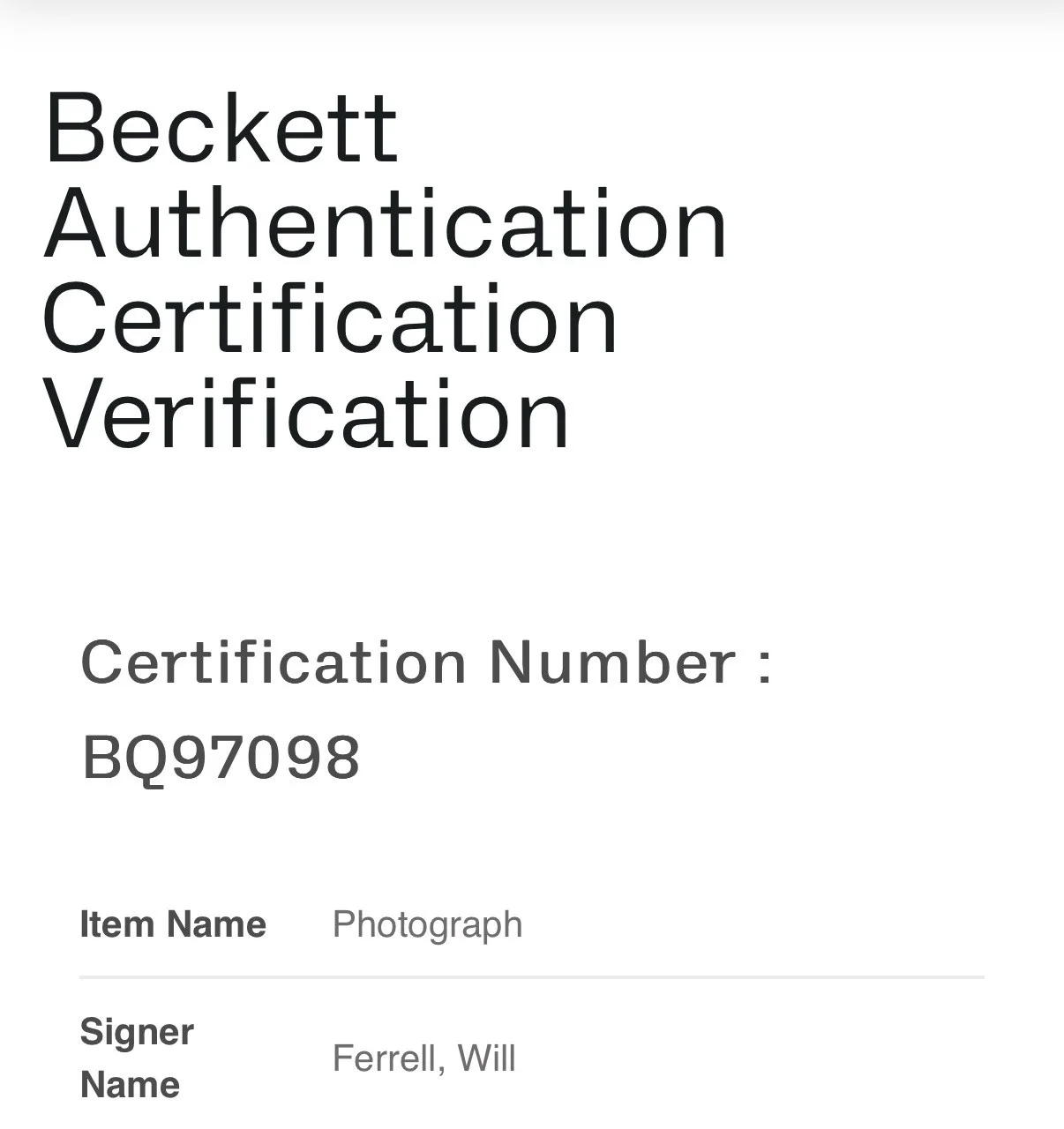 Will Ferell — WILL FERRELL “ELF” SIGNED AUTOGRAPH 12x18 MOVIE PHOTO BECKETT COA, image 4