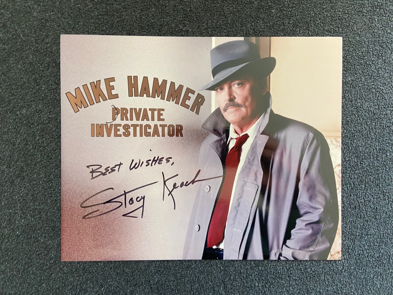 Stacy Keach — Stacy Keach Autographed 8x10 Color Photo Authentic Original Signature! NM!