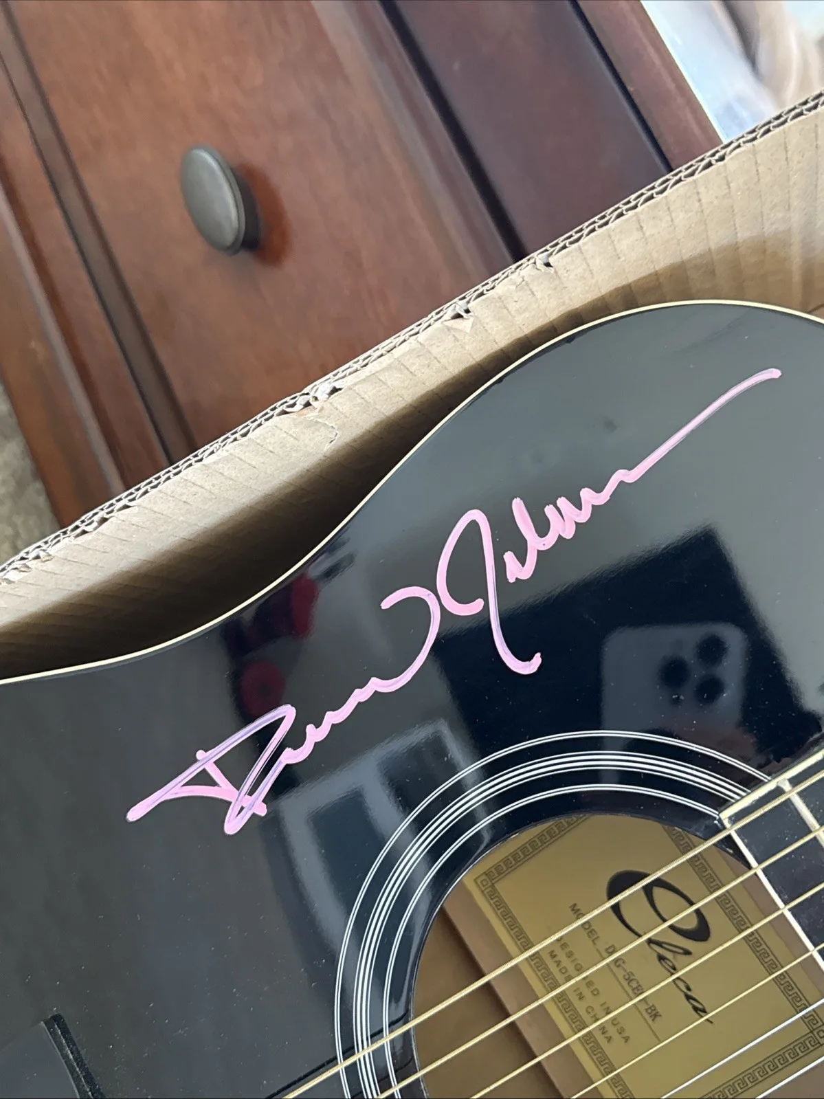 SIGNED GUITAR PINK FLOYD - ROGER WATERS DAVID GILMOUR NICK MASON RICHARD WRIGHT, image 3