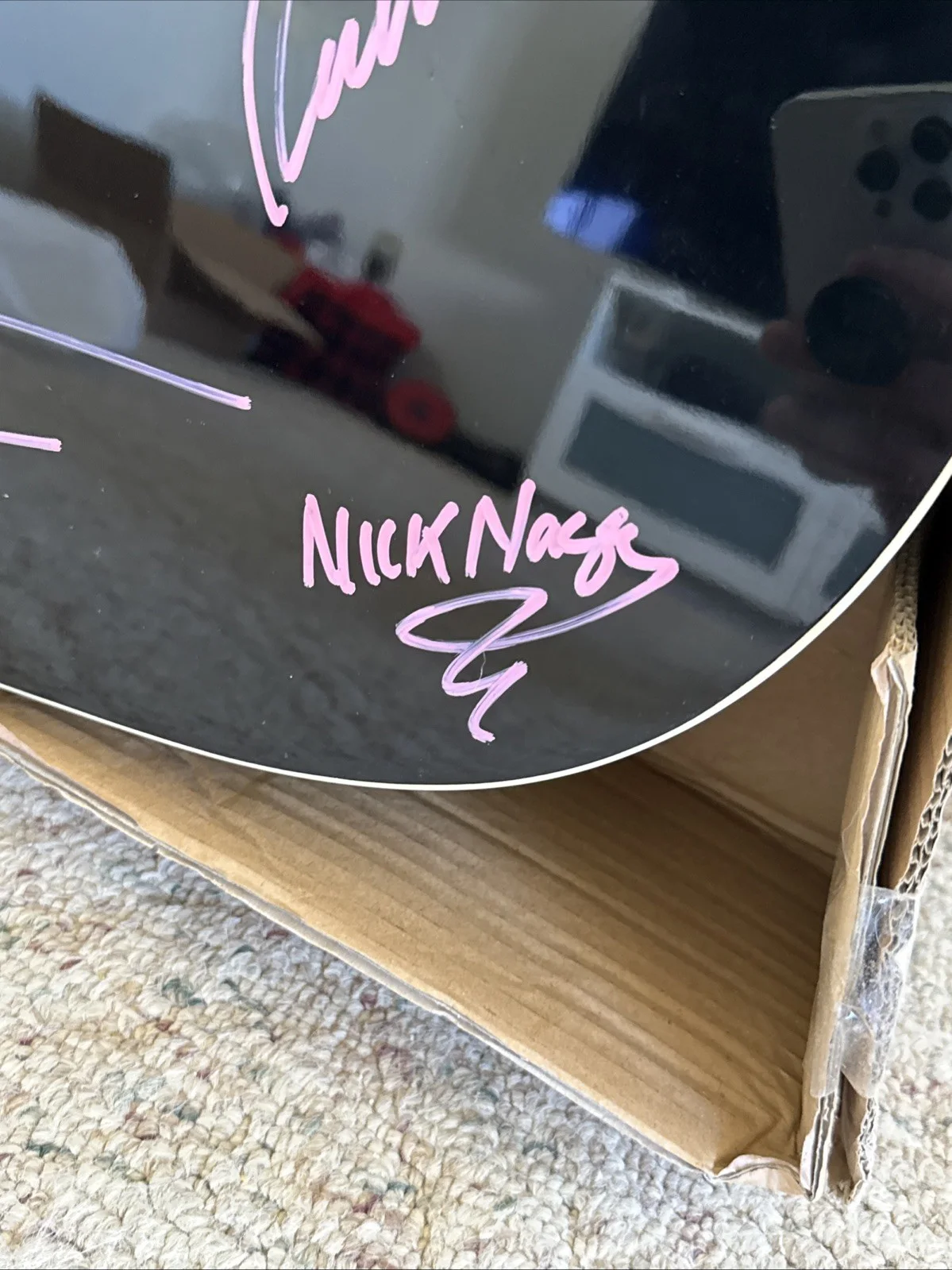 SIGNED GUITAR PINK FLOYD - ROGER WATERS DAVID GILMOUR NICK MASON RICHARD WRIGHT, image 5