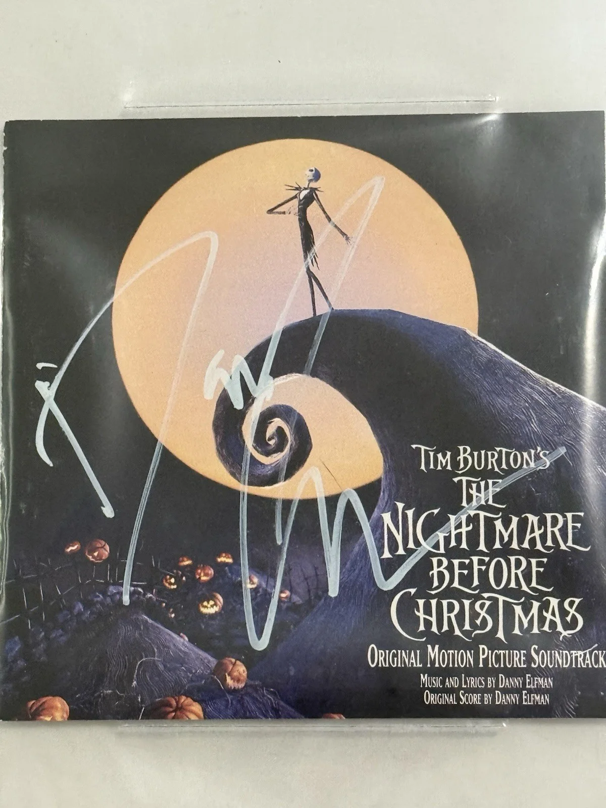 Danny Elfman — DANNY ELFMAN SIGNED THE NIGHTMARE BEFORE CHRISTMAS AUTOGRAPH CD BOOKLET BECKETT, изображение 3
